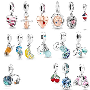 Octopus Chameleon Family Pink Lamp Nipple Beads Mother's Gift