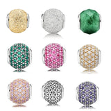 S925 Sterling Silver Beads Faceted Glass Beads Bracelet Accessories