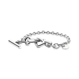 Hot Zirconia Round Charms Bracelet 925 Silver Hand Chain Beads