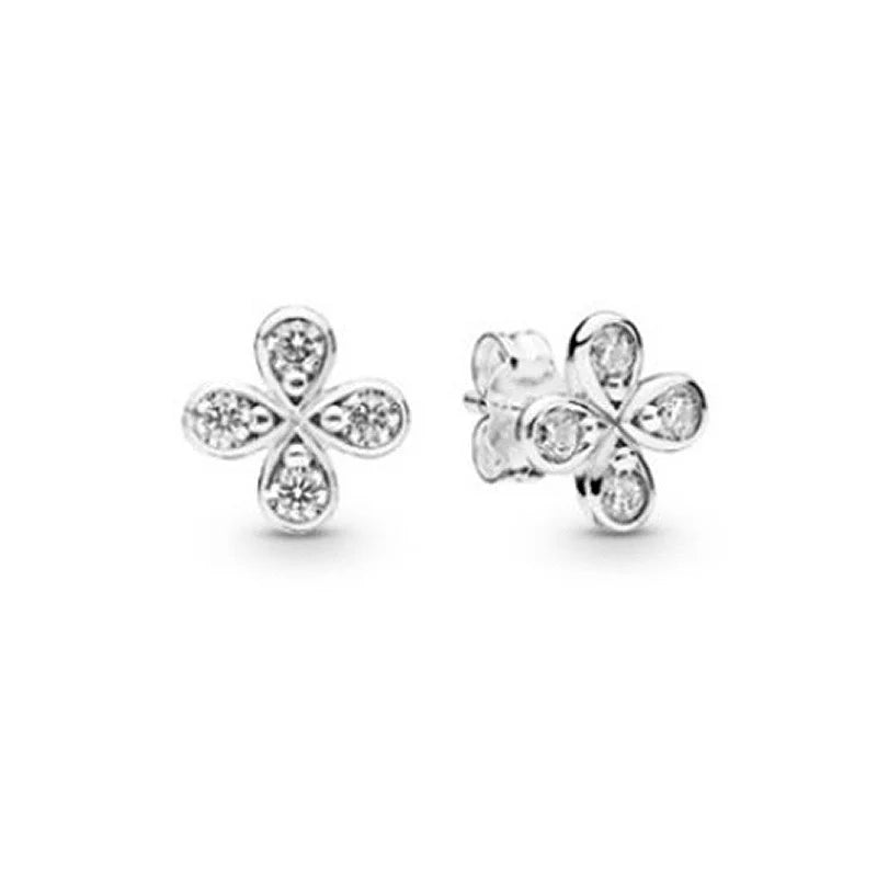 925 Silver Flower Smiley Arrow Heart Earrings