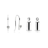 925 Silver Flower Smiley Arrow Heart Earrings