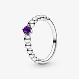 Zircon Crystal Sterling Silver Ring Wedding Gift Fine Jewelry