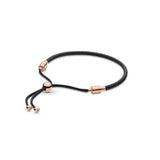 LR Moments Pink Leather Bracelet 925 Silver Clasp Gift Jewelry