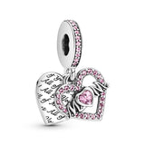 925 Silver Mom Gift Charm Pendant for Jewelry Making DIY