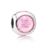 Purple Lavender Dewdrop Glass Beads for 925 Silver Jewelry Making