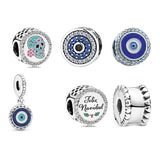 925 Silver Embellishment With Beaded Eyes And Skull Charms Retro Boys Girls