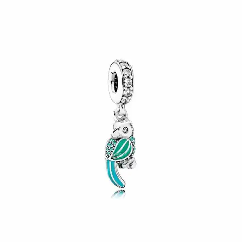 925 Silver Parrot Animal Pendant, Personalized Accessory Gift
