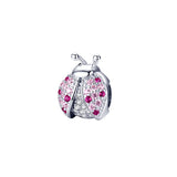 S925 Silver Owl Mermaid Ladybug Charm Pendant for Women