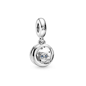 S925 Silver Owl Mermaid Ladybug Charm Pendant for Women