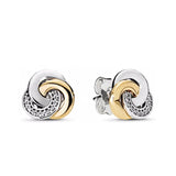 S925 Silver Heart-Shaped Zircon Earrings, Cross Wrap, Korea Charm