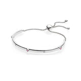 Shining Love Adjustable Telescopic Beaded Diamond Bracelet