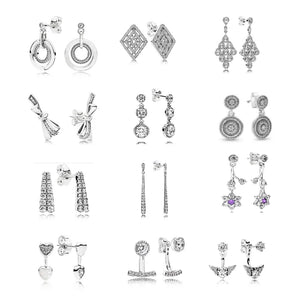 Butterfly Stud Earrings 925 Sterling Silver Jewelry for Women