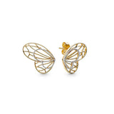 Yellow Earrings Women's Charm Jewelry Bee Butterfly Love Zircon Triangle Party