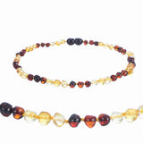 LUER 16 Colors Amber Teething Bracelet/Necklace Baby Adult Lab Tested