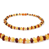 LUER 16 Colors Amber Teething Bracelet/Necklace Baby Adult Lab Tested