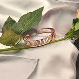 LUER Personalized Bracelet with CZ Zircon Cuff Bangles