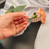 LUER Personalized Bracelet with CZ Zircon Cuff Bangles