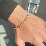 Colorful Cubic Zircon Diamond Tennis Bracelet For Women
