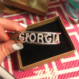 LUER Names Bracelet Personalized for Women Bangle Crystal Letters Family Jewelry