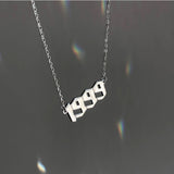 925 Silver Arab Year Number Necklaces 1997 to 2001 Christmas Gift