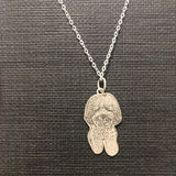 LUER Custom Pet Photo Engraved Name Dog Tag Necklace Pendant