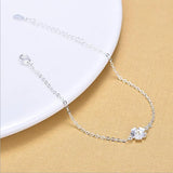 LUKENI Cherry Blossoms Anklets 925 Silver Bracelets For Women