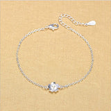LUKENI Cherry Blossoms Anklets 925 Silver Bracelets For Women