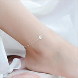 LUKENI Cherry Blossoms Anklets 925 Silver Bracelets For Women