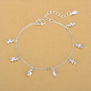 LUKENI 925 Sterling Silver Anklets For Girl Party Accessories