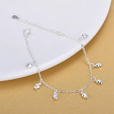 LUKENI 925 Sterling Silver Anklets For Girl Party Accessories