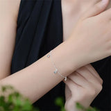 LUKENI 925 Silver Heart Charm Anklet