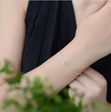 LUKENI Snowflake Female Anklets 925 Sterling Silver Bracelets For Women