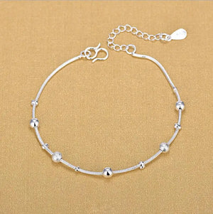 LUKENI Silver Bracelets Women Party Accessories 925 Sterling Silver Anklets