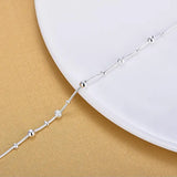 LUKENI Silver Bracelets Women Party Accessories 925 Sterling Silver Anklets