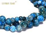 Natural Apatite Stone Beads 6/8/10mm Strand 15.5''