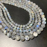 Gray Moonstone Round Stone Beads 100% Natural 5/6/7/8/10MM