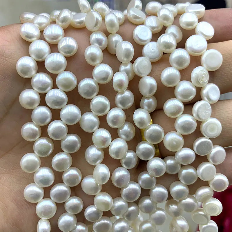 LUOMANXIARI Freshwater Pearl Beads for Jewelry Making 7-8MM