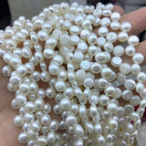 LUOMANXIARI Freshwater Pearl Beads for Jewelry Making 7-8MM