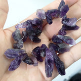 Natural Amethyst Quartz Raw Gemstone Beads DIY Bracelet Accessories