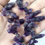 Natural Amethyst Quartz Raw Gemstone Beads DIY Bracelet Accessories