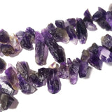 Natural Amethyst Quartz Raw Gemstone Beads DIY Bracelet Accessories