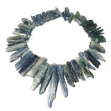 Natural Kyanite Strip Shape Gemstone Beads DIY Bracelet Charm