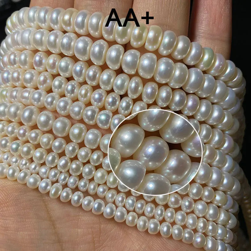 Natural Freshwater Pearl Beads for Jewelry Making 14.5''