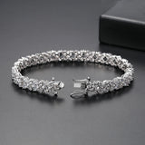2014 Women's 4 Leaf Clover CZ Stone Bracelet