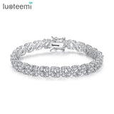 2014 Women's 4 Leaf Clover CZ Stone Bracelet