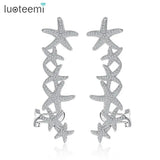 Starfish CZ Crystal Cartilage Earrings for Women