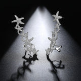 Starfish CZ Crystal Cartilage Earrings for Women