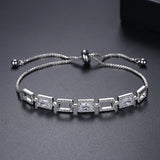 Adjustable Cuban Link Bracelet for Women Men with Cubic Zircon Charming Jewelry