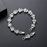 Adjustable Leaves CZ Bracelets for Women Wedding Bridal Accessories