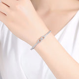 CZ Bow Copper Bangle | Lovers' Gift